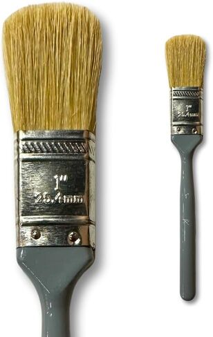 Adam Lashley 1 Inch Oval Landscape Brush, Natural Hog Bristle for Wet on Wet Painting in Saudi Arabia