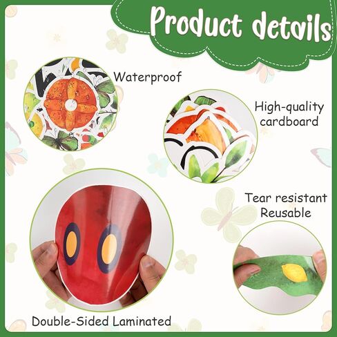 ديكور الفصل الدراسي كاتربيلر جائع، 81 قطعة لوحة إعلانات كاتربيلر جائعة جدًا مجموعة تزيين للمعلمين للعودة إلى المدرسة لوازم كاتربيلر موضوع DIY مشاريع ديكور جدار الباب in Kuwait