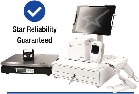 طابعة الإيصالات الحرارية بتقنية البلوتوث من Star Micronics TSP143IIIBi لأنظمة iOS وAndroid وWindows مع قاطع تلقائي ومصدر طاقة داخلي - رمادي in Kuwait