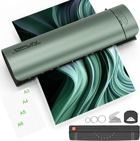 Laminator Machine 13 Inch Cold Thermal laminate machine for A3/A4/A5/A6, 60s Warm-up Lamination Machine 11x17 with 30 Laminating Sheets, 9 in 1 Personal Laminating machine for Home Office School in Kuwait