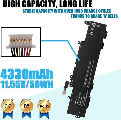 LAQUEENA BG06XL Laptop Replacement Battery for HP EliteBook 1040 G3 Series BG06XL BG06045XL 804175-181 804175-1B1 804175-1C1 805096-001 805096-005 HSTNN-IB6Z 11.4V 45WH/3780MAH 6-Cell in Saudi Arabia