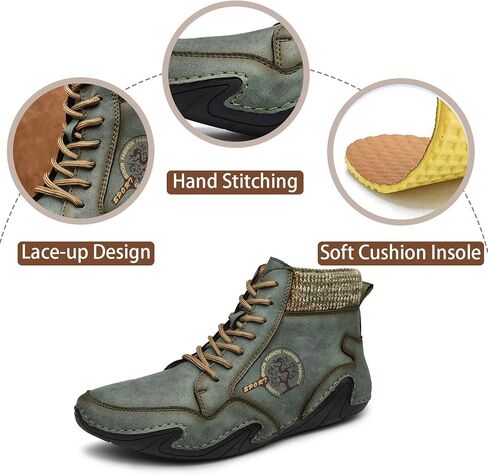 حذاء رجالي بدون كعب من الجلد كاجوال كاجوال مصنوع يدويًا من جلد أكسفورد مريح بدون كعب للمشي والعمل والعمل والمكتب مضاد للانزلاق في الهواء الطلق والصيف والقيادة والقارب ومقدمة مستديرة سهل الارتداء على الحذاء بمقاس واسع in Kuwait