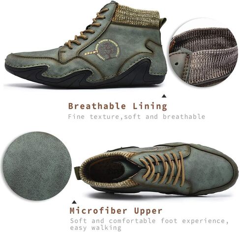 حذاء رجالي بدون كعب من الجلد كاجوال كاجوال مصنوع يدويًا من جلد أكسفورد مريح بدون كعب للمشي والعمل والعمل والمكتب مضاد للانزلاق في الهواء الطلق والصيف والقيادة والقارب ومقدمة مستديرة سهل الارتداء على الحذاء بمقاس واسع in Kuwait