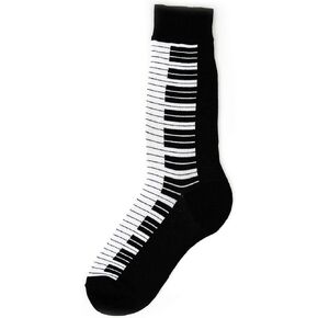 Foot Traffic Men's Novelty Socks, Fun Music-Themed Socks for Men, Sizes 7–12