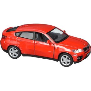 KiNSMART BMW X6 5" 1:38 Scale Die Cast Metal Model w/Pullback Action Red