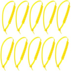 20pcs Universal Car Tire Chains Emergency Anti-Skid Mud Snow Security Traction Car Tyres Chains for Car Truck SUV Winter Driving, Tyres Width 145-295mm(20Pcs Yellow)