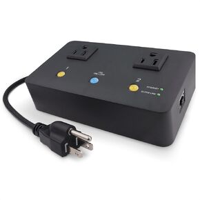 MSNSwitch Internet Enabled IP Remote Power Switch with Reboot - Control via Smartphone App, Cloud Service, Web Browser, Skype or Hangouts - 2 Independent AC Power Outlets (Model UIS-622b)