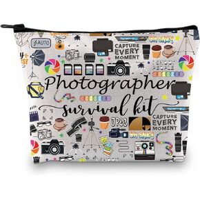 GJTIM Photographer Survival Kit Cosmetic Toiletry Case Bag Photographer Gift for Photography Lovers (Photographer Survival)