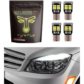 4x Error Free LED Eyebrow Eyelid Light Bulbs For Mercedes Benz W204 C300 C350, White