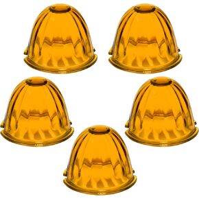 GG Grand General A92401 3.5" Light Amber Watermelon Plus Glass Lens, Set of 5