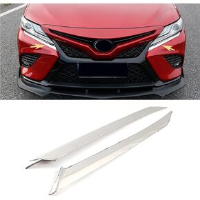Front Headlight Eyelid Eyebrow Edge Cover Trim Fit For Toyota Camry SE XSE 2018-2022 Car Accessories（ Glossy Chrome Style ）Stainless Steel