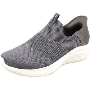 حذاء رياضي نسائي من Skechers بدون استخدام اليدين Ultra Flex 3.0 Smooth Step، أسود، 11