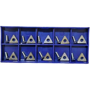 Replacement CB6914 Negative Rake Carbide Brake Lathe Bit - Compatible for Ammco 1000 2002 3000 and Hunter Lathes BL500 BL505 Long-Lasting Performance (Kit of 10)