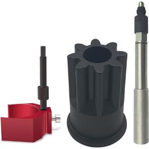 SMMS 3PCS Caterpillar Tools Kit, 9U-7227+J-42083+J-38587-A, Injector Height Adjustment Gauge Tool & Automatic Timing Pin & Engine Barring Socket Engine Turning Tool for Caterpillar CAT 3406E C15 C16