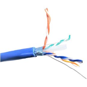 كابل إيثرنت من MICRO CONNECTORS Inc. بطول 76.2 سم Cat 6 Solid STP خارجي 23AWG - أبيض (TR4-560WOU-250) in Kuwait