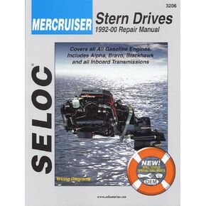 Sierra International Seloc Manual 18-03206 Mercruiser Stern Drives Repair 1992-2000 Gasoline Engine Includes Alpha Bravo Blackhawk & All Inboard Transmissions