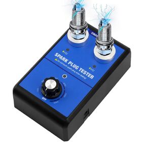 Spark Plug Tester Tool for All Engines Vehicles Car Automotive Ignition Testers Engine Ignition Coil Tester 0 to 6000rpm with Dual Holes 13MM Spark Plug Socket