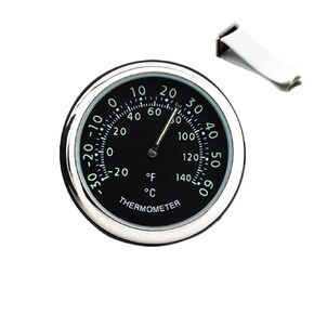 idain Car Dashboard Thermometer - Mini Vehicle Thermometer Decoration Air Vent Cilp