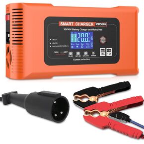 48 Volt Golf Cart Battery Charger for Club Car, 48V 13A and 36V 18A Trickle Golf Cart Charger, 4-6 Hours Full Charge Portable Golf Cart Charger for Lithium, LiFePO4, Lead-Acid AGM/Gel/SLA