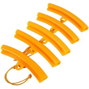 5 Pcs Wheel Rim Wheel Protector Tyre Changer Tyre Remove Savers Tool Car Motorcycle Tire Changer Mount Guard Tyre Rim Cover (Orange)