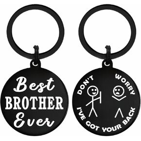 Brother Sister Gifts Wherever You Are You Will Always Be in My Heart Birthday Christmas Graduation Keychain Necklace