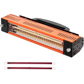 VEVOR Infrared Curing Lamp, 1000W High Power, Handheld Auto Heating Car Curing Light, 2.48 sq.ft Baking Area Spray Baking Booth Heaters, Paint Dryer for On-Site Repair, Engine Drying