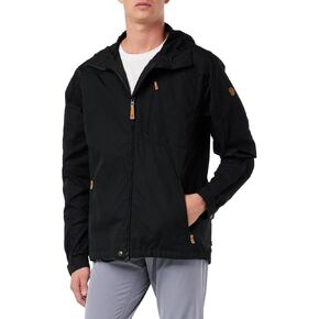 Fjällräven Sten Jacket Coats for Men - Wind and Water Resistant, Fixed Hood Designed to Fit, and Adjustable Tabs at Cuffs Indigo Blue LG One Size