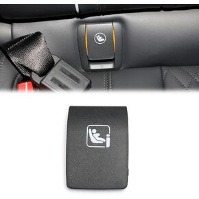 for BMW Rear Seat Safety Anchors ISOFIX Slot Cover Restraints 5 Series G30 G31 G32 2017-2022, M5 Car Rear Seat Hook Buckle F90 Seat Lock Cover for 518d, 520d, 520dX, 520i, 525d (Black)