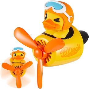 Bear Pilot Car Air Freshener Cute Car Diffuser Rotating Propeller Air Outlet Vent Fresheners Automotive Duck Air Fresheners Aromatherapy Ornament Car Accessories for Cars (Duck Style)