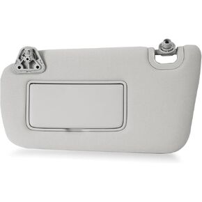 Nakuuly Left Driver Side Sun Visor w/o Light Compatible with Nissan Sentra 2013 2014 2015 2016 2017 2018 2019 Gray Sunvisor with Mirror Replaces # 96401-3SG8A