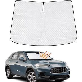 KMF Windshield Sun Shade Replacement for Honda HR-V Accessories 2023 2024 Sunshade Foldable Custom Fit HR-V Windshield Sun Visor Protector Block UV Rays