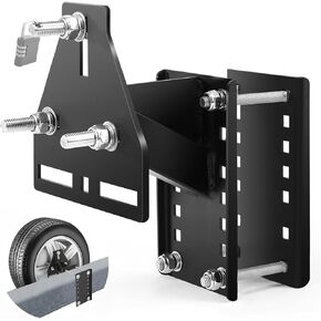 Trailer Spare Tire Mount, Boat Trailer Spare Tire Mount for Utility Trailer with Lock, Fit 4 5 6 Lugs Trailer Wheels, Upgraded Version Spare tire Carrier Capacity 150 Lbs