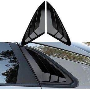 Rear Side Window Louvers Compatible for 2021 2022 2023 2024 2025 Kia K5 GT GT Line Accesories Sport Style Air Vent Cover (Glossy Black)