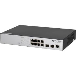 محول BDCOM S2900-24S8C4X-2AC لطبقة إيثرنت 3 لايت مع 24 منافذ GE و4 منافذ 10GE