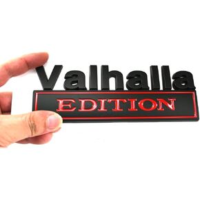 1pc Big Size Vikings Valhalla Edition Auto Emblems Truck Badge 3D Car Bumper Sticker Assassin's Creed Valhalla Edition Emblem 3D Badges Decals Car Replacement, Viking Seasons (Black Red)