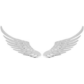 uxcell Metal Wing Shaped Car Auto 3D Stickers Decoration Emblem Badge Decal Replacement 2pcs in Kuwait