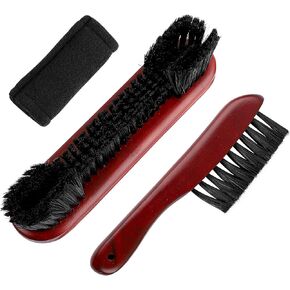 Framendino, Wooden Billiards Pool Table and Rail Brush Set Wood Billiard Brush Cleaner Billiard Cleaning Tools Supplies (Black, 3 Pack)