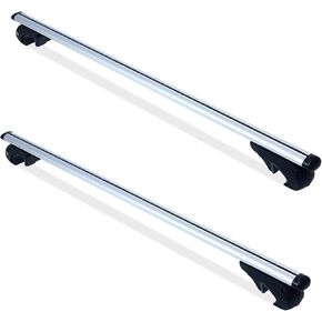MAXXHAUL 50220 52" Aluminum Roof Top Cross Bar Set-Pair (Black, Silver)