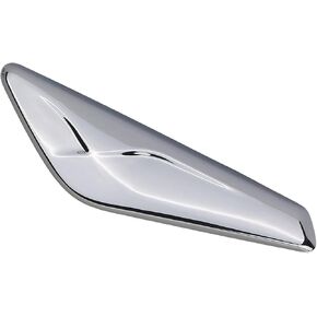 Front Fender Chrome Trim Finisher for Left Driver Side Fender Compatible with BMW X3 F25 X4 F26 2011 2012 2013 2014 2015 2016 2017 2018 Replaces 51117338569