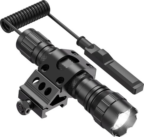 Feyachi Tactical Flashlight LED Light 1200 Lumen with Picatinny/M Lock Rail Mount and Pressure Switch Included in Saudi Arabia