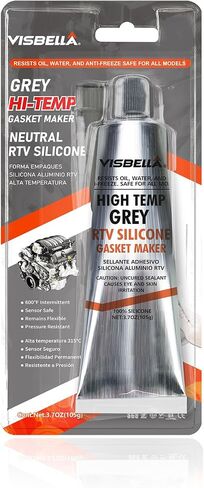 Grey Gasket Maker High Torque Sensor Safe Neutral RTV Silicone Sealant Non-Corrosive Rigid Torque & Vibration Resistant Applications Ideal for Import & Newer Vehicles 3.7OZ in Saudi Arabia