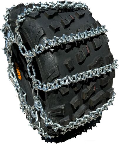 TireChain.com 22X10-9, 22 10 9 ATV UTV 2 Link V Bar سلاسل الإطارات مجموعة من 2 in Saudi Arabia