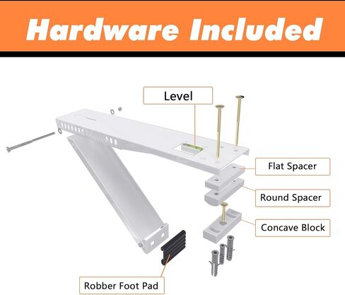 GCGOODS AC Window Air Conditioners Bracket, Support Up to 85 lbs, Universal Air Conditioner Accessories for Window AC Units, Light Duty Window Air Conditioning Mout Bracket in Kuwait