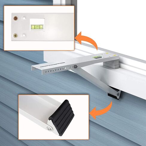 GCGOODS AC Window Air Conditioners Bracket, Support Up to 85 lbs, Universal Air Conditioner Accessories for Window AC Units, Light Duty Window Air Conditioning Mout Bracket in Kuwait