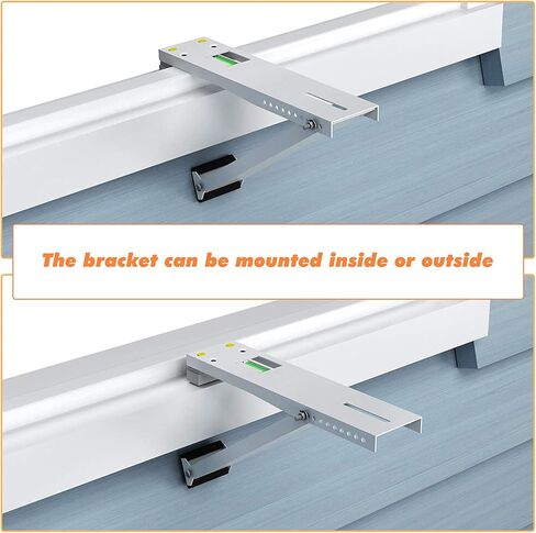 GCGOODS AC Window Air Conditioners Bracket, Support Up to 85 lbs, Universal Air Conditioner Accessories for Window AC Units, Light Duty Window Air Conditioning Mout Bracket in Kuwait