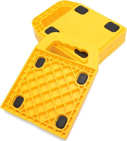 Homeon Wheels Stabilizing Jack Pads for RV, Camper Leveling Blocks Help Prevent Jacks from Sinking,6.5''X 6.5'' (Pack of 4) in Kuwait
