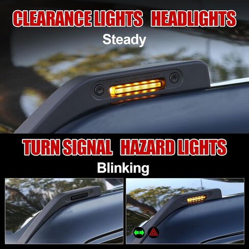 Mabett Trail Sights أضواء جانبية لفورد برونكو 2021-2024 LED أضواء مقبض مزخرفة تناسب ملحقات برونكو 2/4 باب يناسب فتحة المقبض الداخلي. (ليس لبرونكو سبورت) in Kuwait