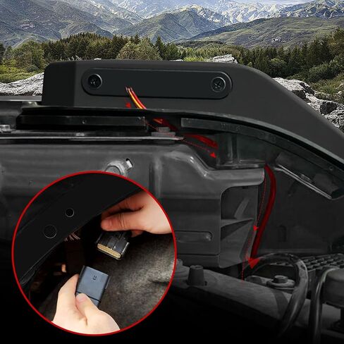 Mabett Trail Sights أضواء جانبية لفورد برونكو 2021-2024 LED أضواء مقبض مزخرفة تناسب ملحقات برونكو 2/4 باب يناسب فتحة المقبض الداخلي. (ليس لبرونكو سبورت) in Kuwait