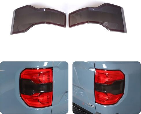 Smoked Black Tail Light Lamp Cover Guard Trim Frame Bezels Decoration Accessories for Ford Maverick 2022 2023 2024 in Saudi Arabia