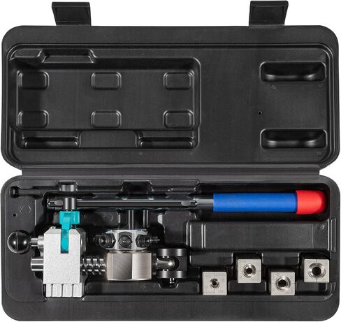 Professional Brake Line Flaring Tool 45 Degree Set Single, Bubble, and Double Flares, Brake Line and Tubing Flaring Tool For 3/16", 1/4", 5/16", 3/8" Tubing, For Steel, Stainless Steel, Soft Metal in Saudi Arabia